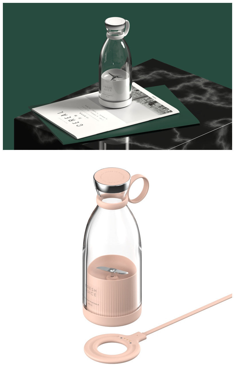 Portable Electric Juicer Blender – USB Rechargeable Smoothie Mixer Cup for Home & Travel