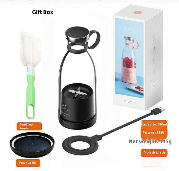 Portable Electric Juicer Blender – USB Rechargeable Smoothie Mixer Cup for Home & Travel